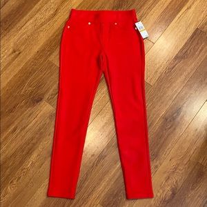 michael kors red leggings sz small nwt